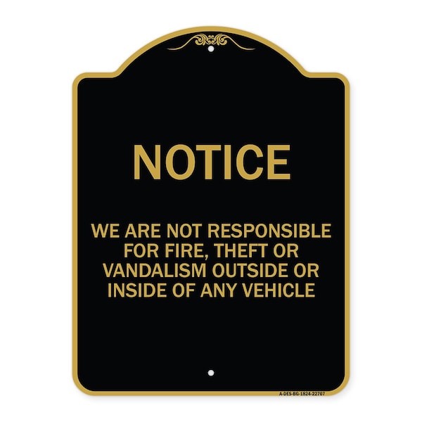 Signmission Designer Series-Wheelchair Accessible Entrance Black & Gold, 24" H, BG-1824-9739 A-DES-BG-1824-9739 - main